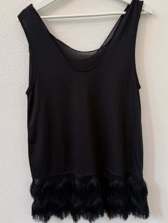 Tops - Black Neck Tank Top Small